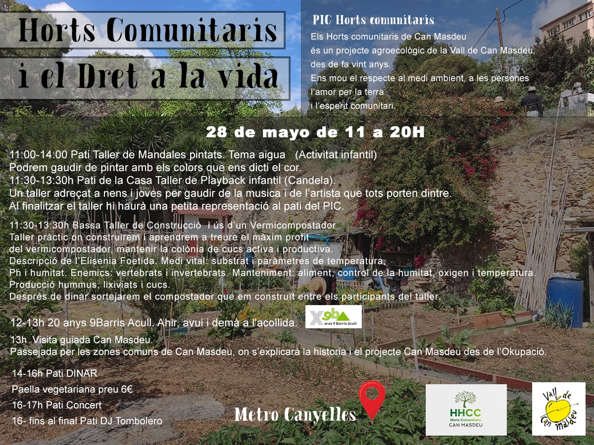 PIC Huertos Comunitarios – Dom. 28 Mayo